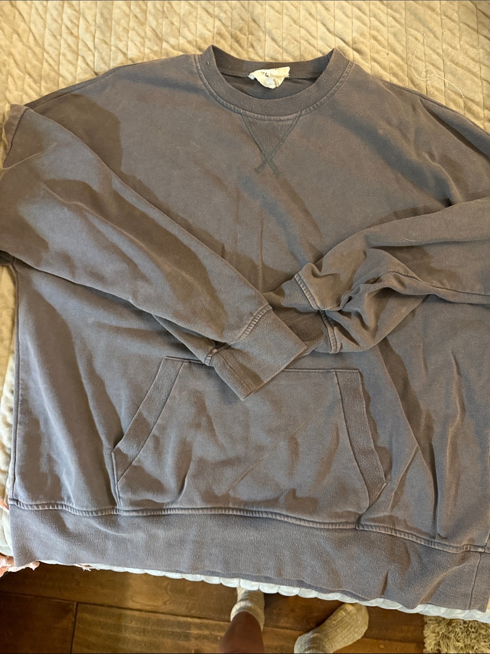 Fantastic Fawn Women's Crewneck Sweatshirt in Faded Gray